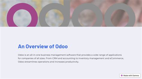 Ppt A Quick Rundown Of Odoo Expected Features Powerpoint