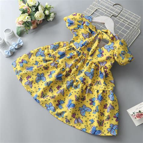 Купить Платье для маленьких девочек, комбинезон, юбки с цветочным ...