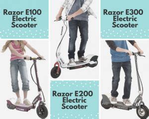 Razor E100 vs. E200 vs. E300 Electric Scooters: Which Is the Best ...