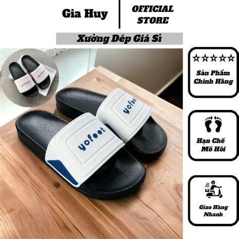 Dép Nam Nữ Quai Ngang Mã BM 10 XT YOFEET Hot Trending Gia Huy OFFICIAL Shopee Việt Nam