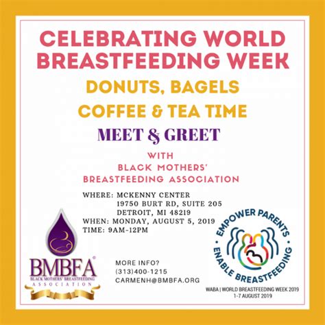world breastfeeding week meet  greet bmbfa