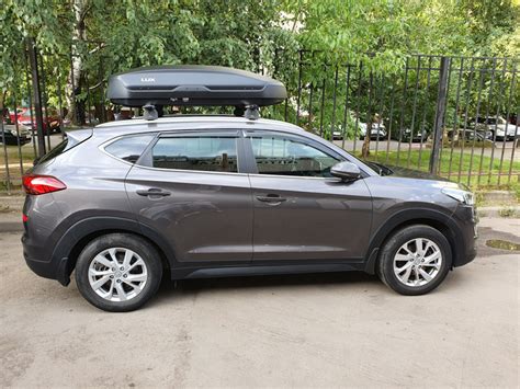 Багажник автобокс на крышу туксона — Hyundai Tucson (TL), 2 л, 2019 ...