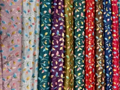 Chiffon Digital Position Polyester Chionon Fabrics At Rs Meter In Surat