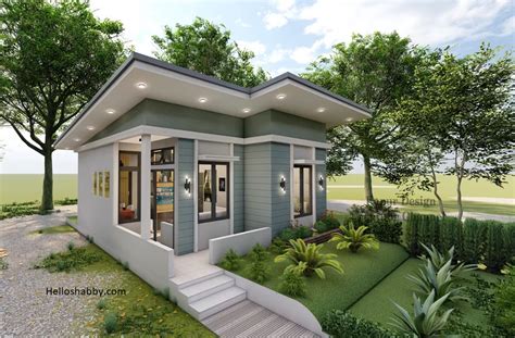 Small House Design With 2 Bedrooms Only 42 Sqm