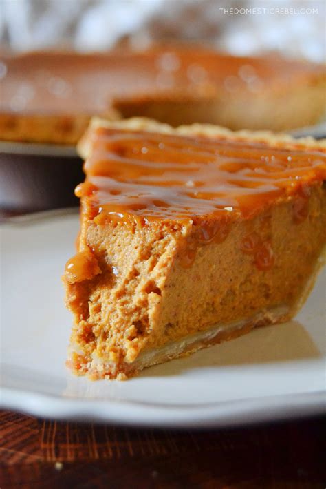 Salted Caramel Pumpkin Pie The Domestic Rebel