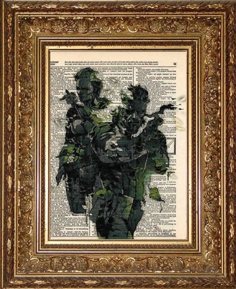 Boss And Naked Snake Metal Gear Solid Art Print