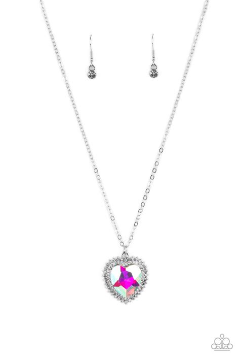 Paparazzi Sweethearts Stroll Multi Necklace And Earring Set