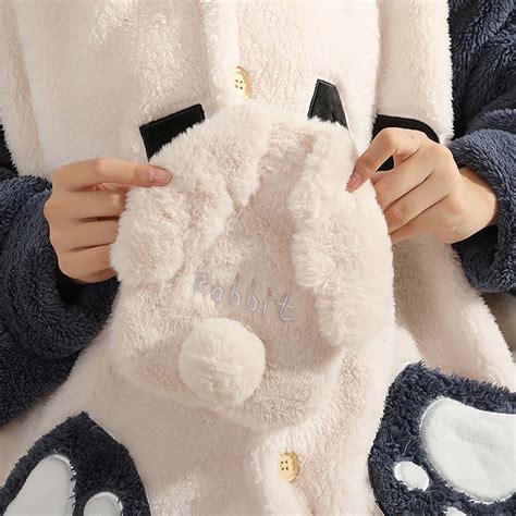 Vrorvz Cute Plush Hand Water Injection Hot Water Bottle Leak Proof Explosion Proof Pvc Ml