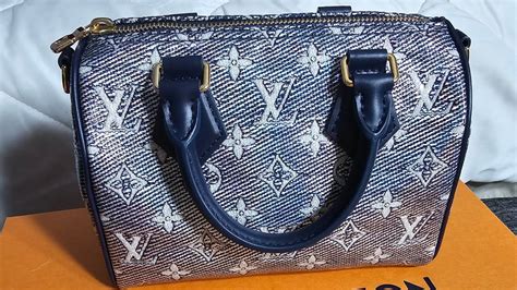 Unboxing Speedy Bandouli Re Monoglam Bleu Louis Vuitton Monoglam