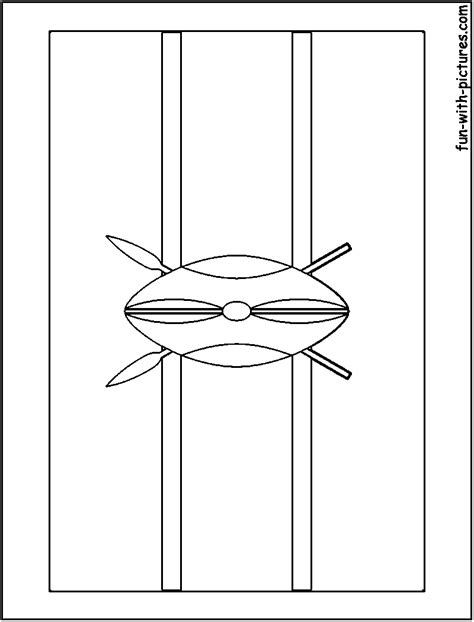 Kenya Flag Coloring Page