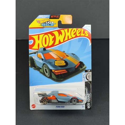 Hot Wheels Punk Rod Netflix Let S Race Grey Rod Squad Shopee Malaysia