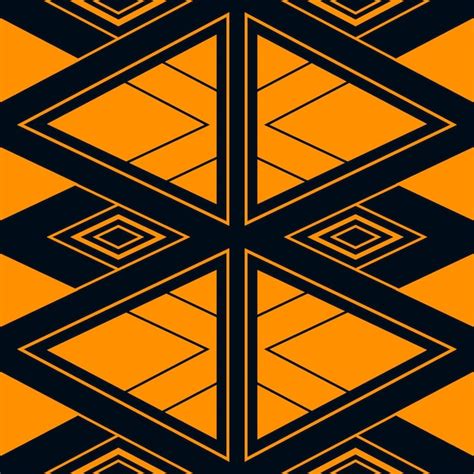 Premium Vector | Orange and black pattern background