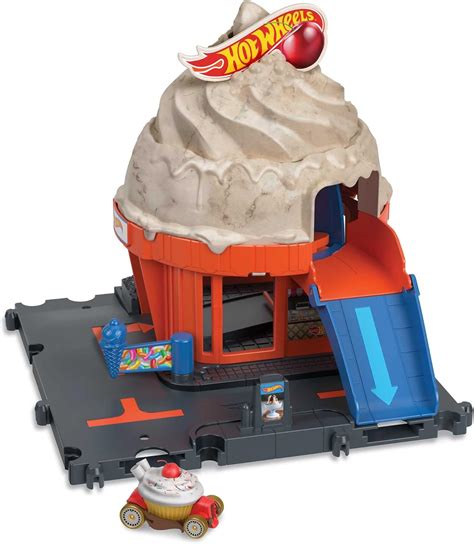 Hot Wheels City Track Set With 1 Hot Wheels Car Track Play That Connects To Other Sets Ice