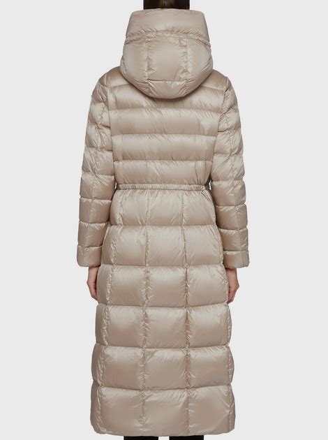 Пуховик зимний длинный женский Geox W0425G/T2412/F5186 38 Бежевый ...