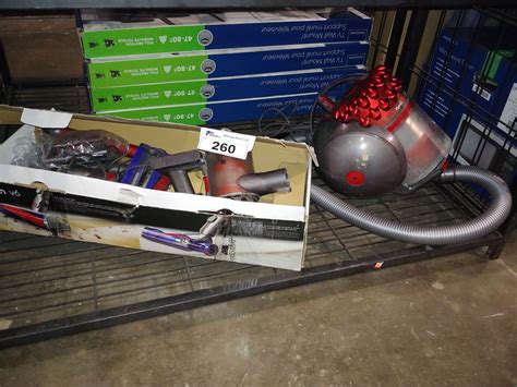 Dyson Big Ball Cinetic Animal Canister Vacuum And Box Of Dyson Stick