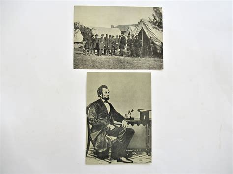 2 Vintage Jumbo Photo Post Cards Of Abraham Lincoln 1960s Etsy Post