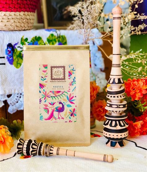 Mexican Hot Chocolate Gift Set With Molinillo Whisk