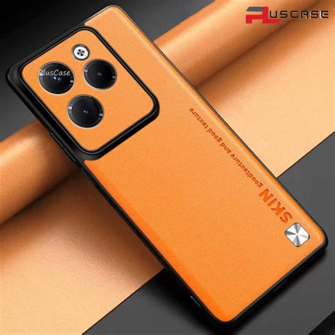 Pluscase For Infinix Hot Pro Luxury Pu Leather Case Soft Rubber Frame Shockproof Phone