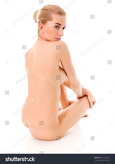 Beautiful Nude Woman Sitting On Flor Stock Photo 771512551 Shutterstock