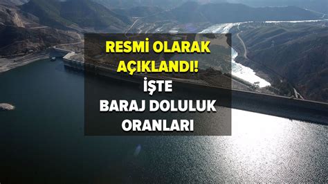 Baraj doluluk oranları belli oldu İşte 14 Kasım 2024 İstanbul İSKİ