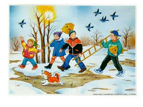 помогите составить рассказ по картинке ,,Весна" - Школьные Знания.com