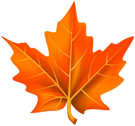 Image Oranges Clipart Gallery Fall Garland Orange Leaf Autumn