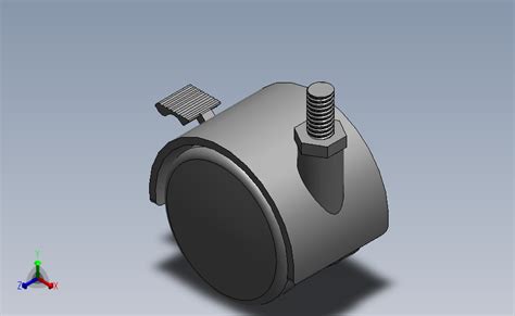 球芯轮 万向轮 Solidworks 2012 模型图纸下载 懒石网