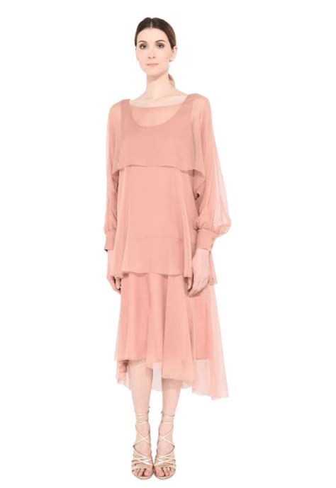 Фасоны платьев из шифона - примеры в фото