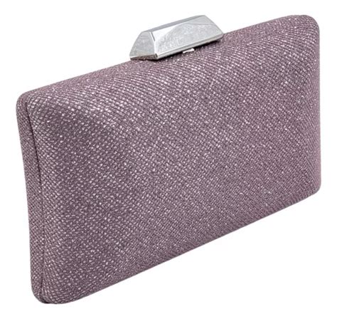 Bolsa De Festa Rose Nude Rosa Clutch Glitter Tecido Brilho Mercadolivre