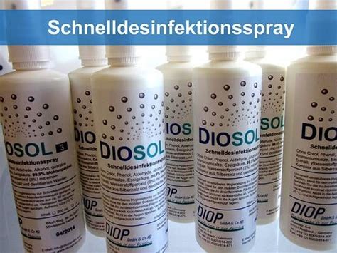 DioSol Desinfektionsspray in 200ml / 1L Sprühflaschen zur schnellen ...