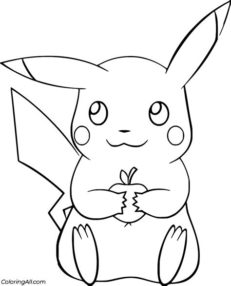 Pikachu Coloring Pages 35 Free Printables Coloringall