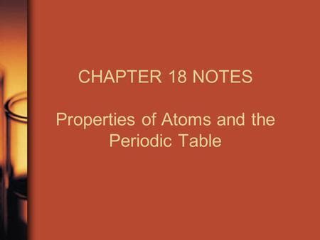 Exploring The Periodic Table Chapter 5 2 Notes The Role Of Electrons