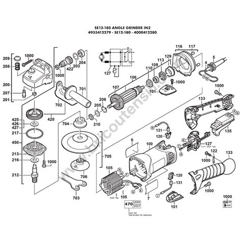 Aeg Se12 180 Right Angle Sander Parts