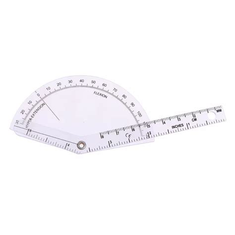 MEDICAL FINGER GONIOMETER Plastic Protractor 180 Degree Angle Ruler ...