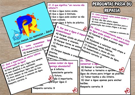 Pergunta De Passa Ou Repassa - JOGO PASSA OU REPASSA: ÁGUA 💧 - PDF EDUCACIONAL | Hotmart