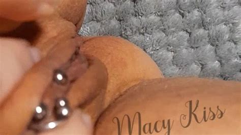 Macy Kiss Pierced Puffy Pussy Play Macy Kiss Clips Sale