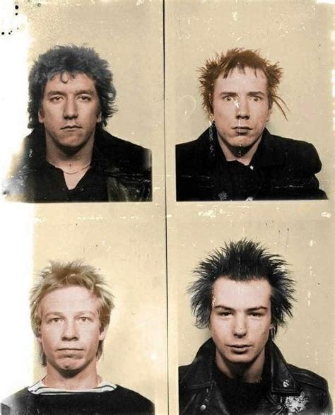 Sex Pistols Passport Photos Taken Before Their US Tour By John Tiberi Scrolller