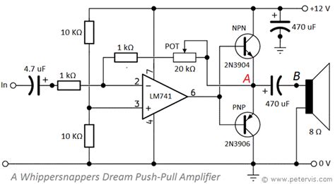 Bjt Push Pull Amplifier Circuit Large Image Artofit