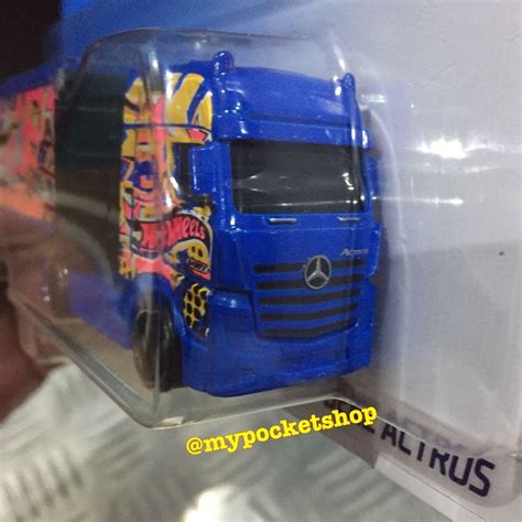 Reserved Hot Wheels Mercedes Benz Actros Rig Truck Hotwheels Track Stars Licensed
