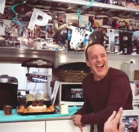 Clark Gregg Celebrating His Birthday Picture Taken From Chloe Bennet