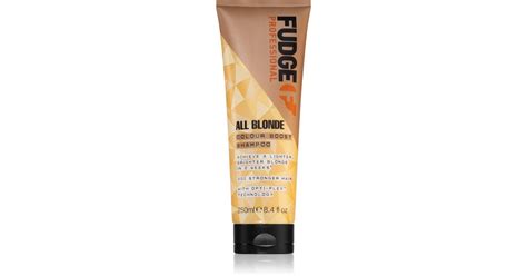 Fudge All Blonde Colour Boost Shampoo Shampoing Revitalisant Pour Redonner De L Clat Aux