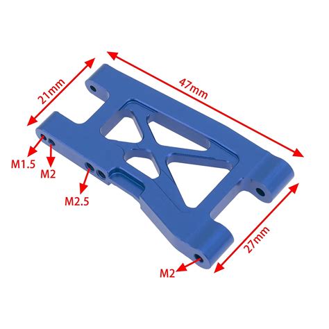 Meus Racing Front And Rear Suspension Arm For 118 Latrax Teton Desert