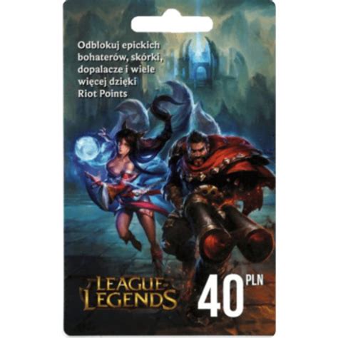 League of Legends Gift Card 40 Pln - 1420 Riot Points / 850 Valorant ...