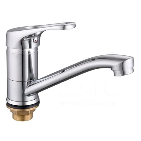 Смес.ёлка Lucky TAP KS-3015-15, d35, короткий нос, на гайке, латунь /10 ...