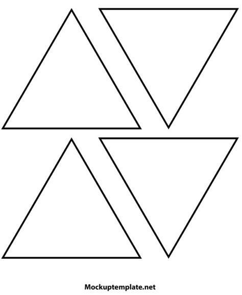 Printable Triangle Templates Free