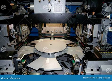 Print Shop Press Printing Finishing Line Stock Image Image Of