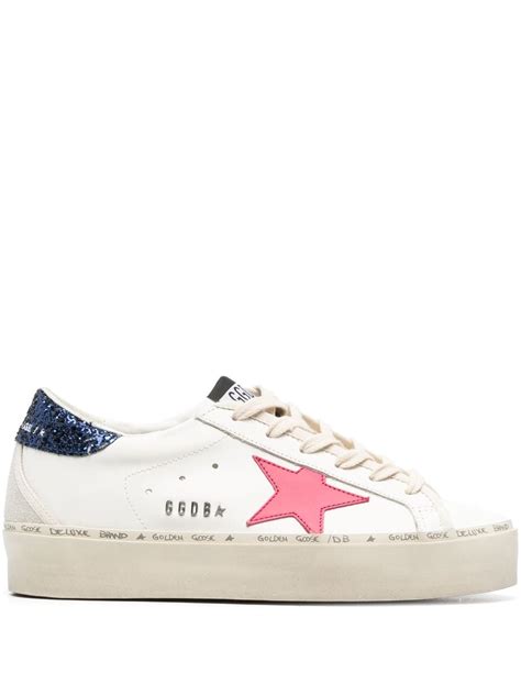 Golden Goose Hi Star Platform Sneakers | White | FARFETCH