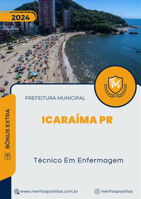 Apostila Técnico Em Enfermagem Prefeitura de Icaraíma PR 2024 Mérito