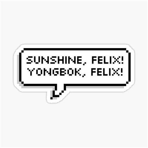 Felix Stray Kids Fam Lyrics Sticker For Sale By Angiecat Art