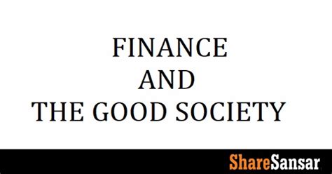 finance   good society sharesansar